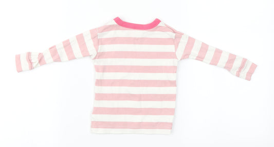 Gap Baby White Striped Cotton Pullover Jumper Size 12-18 Months   - Reindeer