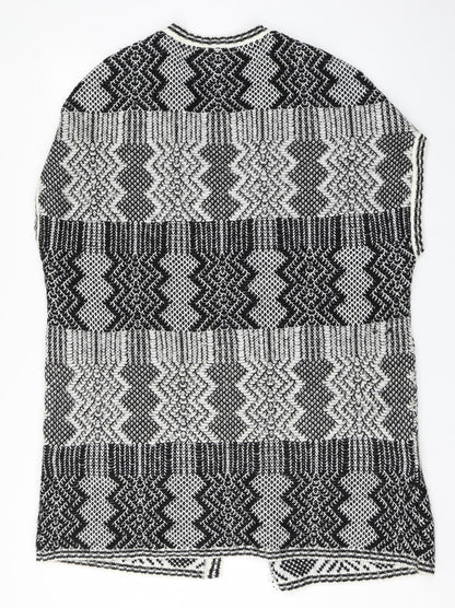 Womens UK Size S ASOS Black Cardigan Jumper