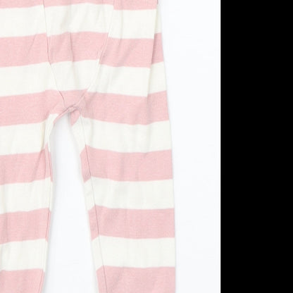 Gap Baby White Striped Cotton Jogger Trousers Size 12-18 Months