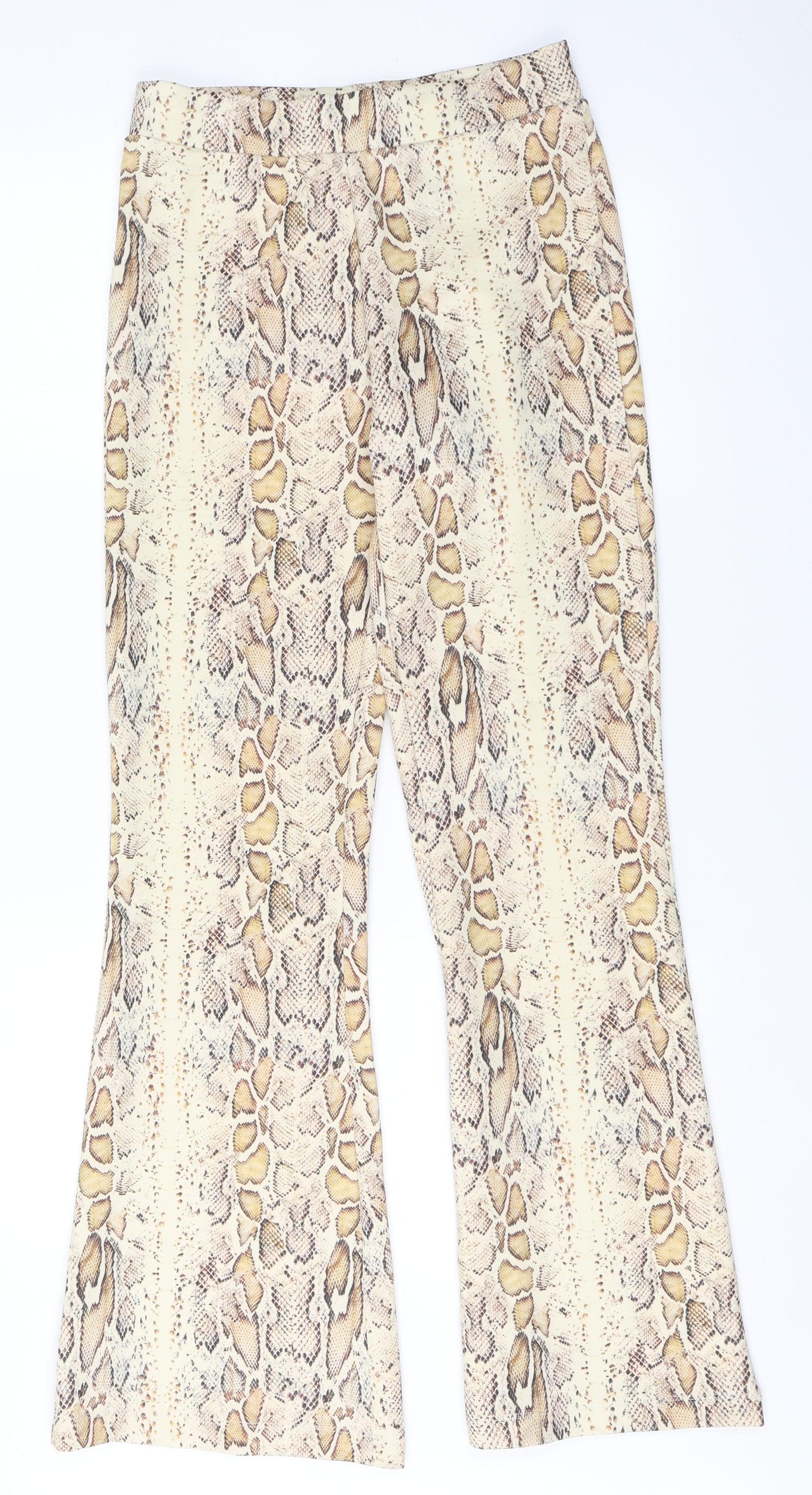 Womens UK Size 10 Weekday Regular Fit  Beige Trousers