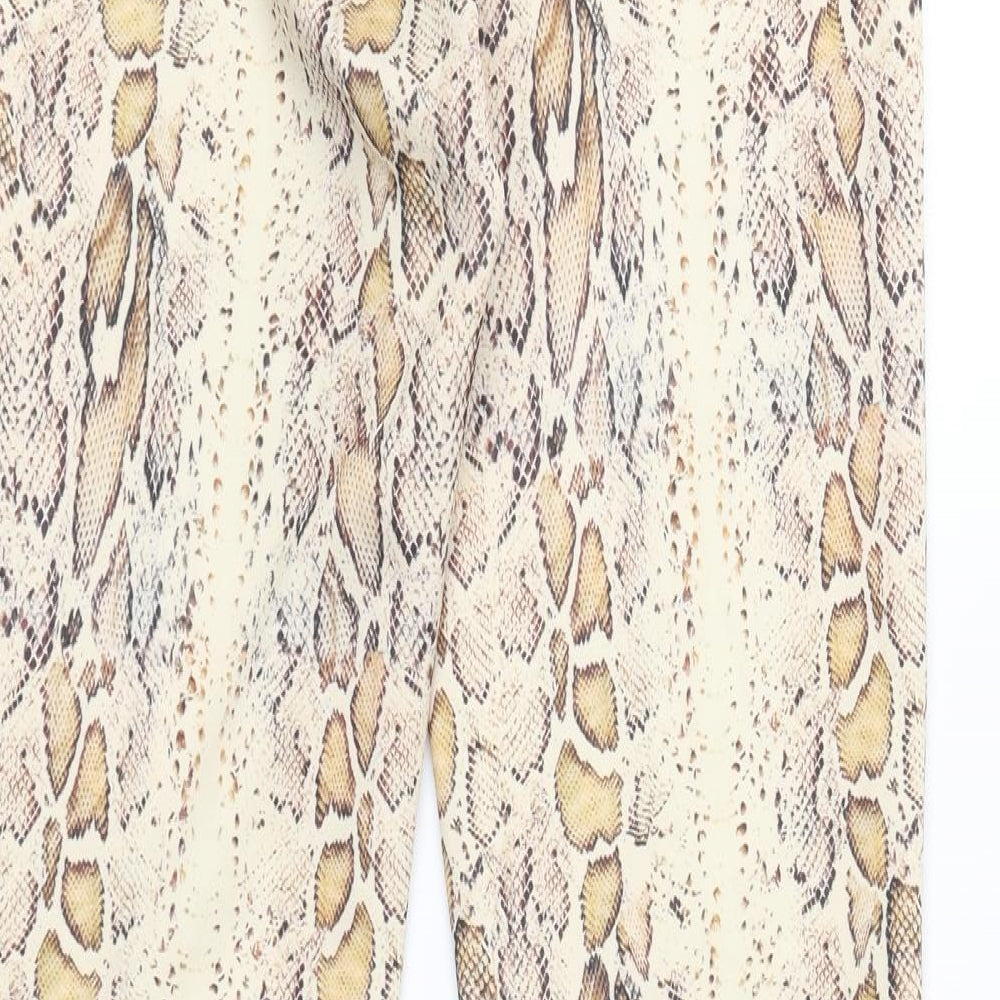 Womens UK Size 10 Weekday Regular Fit  Beige Trousers