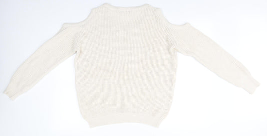 Womens UK Size 16 South Ivory Pullover Jumper