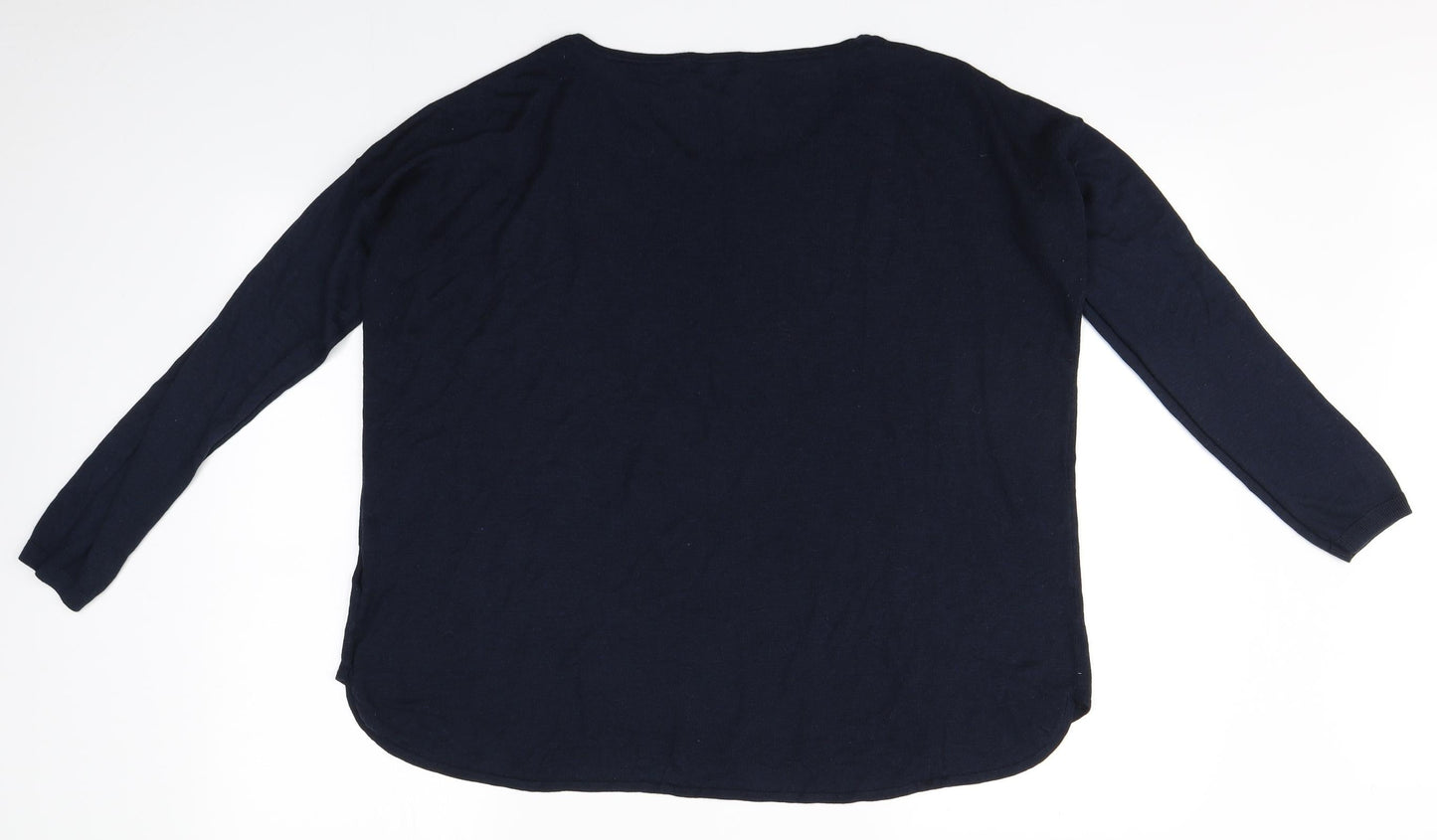 Womens UK Size L H&M Blue Basic T-Shirt
