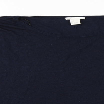Womens UK Size L H&M Blue Basic T-Shirt
