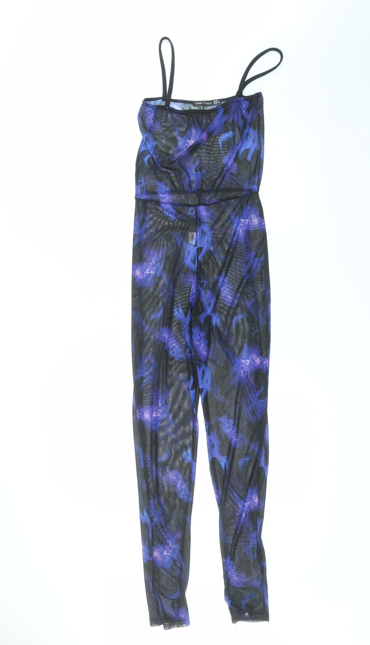 I SAW IT FIRST Womens Black  Polyester Jumpsuit One-Piece Size 10