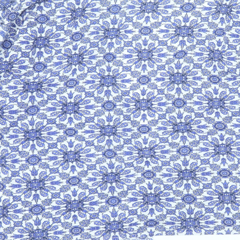 Primark Womens Blue  Viscose Basic Blouse Size M V-Neck