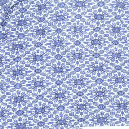 Primark Womens Blue  Viscose Basic Blouse Size M V-Neck