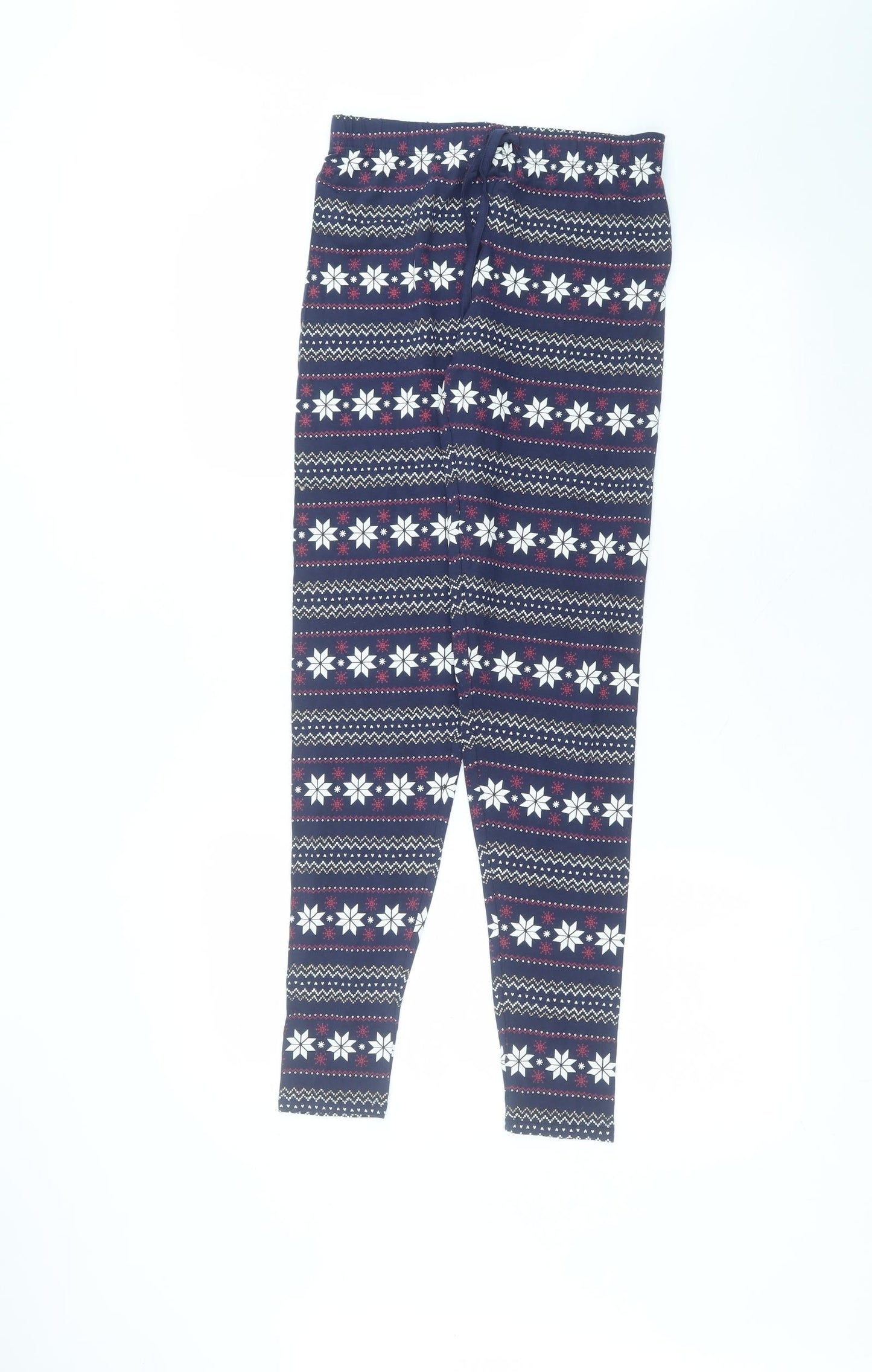 F&F Womens Blue  Cotton Trousers  Size 8 L26 in Regular