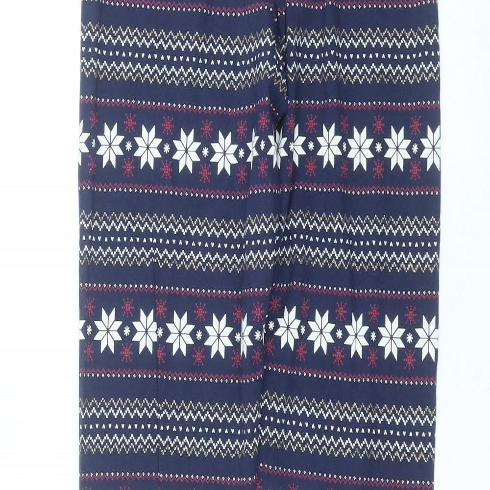 F&F Womens Blue  Cotton Trousers  Size 8 L26 in Regular