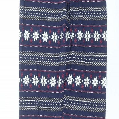 F&F Womens Blue  Cotton Trousers  Size 8 L26 in Regular