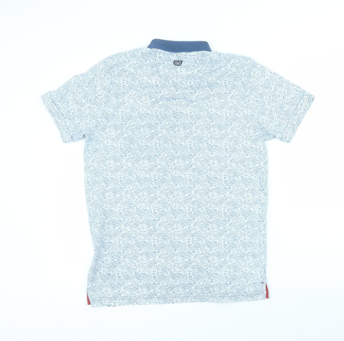 Duck and Cover Mens Blue  Cotton  Polo Size M Collared