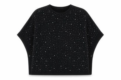 Womens UK Size S M&V Black Pullover Jumper