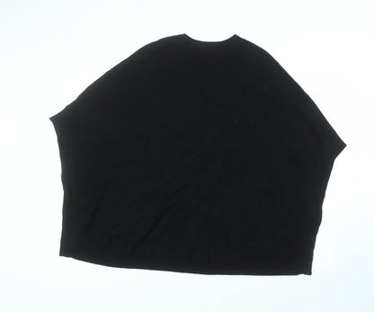 Womens UK Size S M&V Black Pullover Jumper