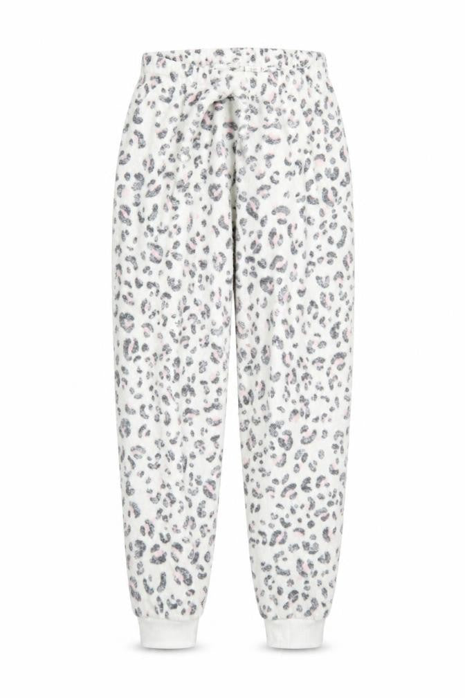 Womens UK Size S Primark Regular Fit Sweatpants White Trousers