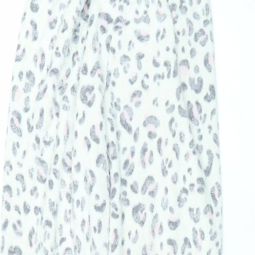 Primark Womens White Animal Print Polyester Sweatpants Trousers Size S L27 in Regular
