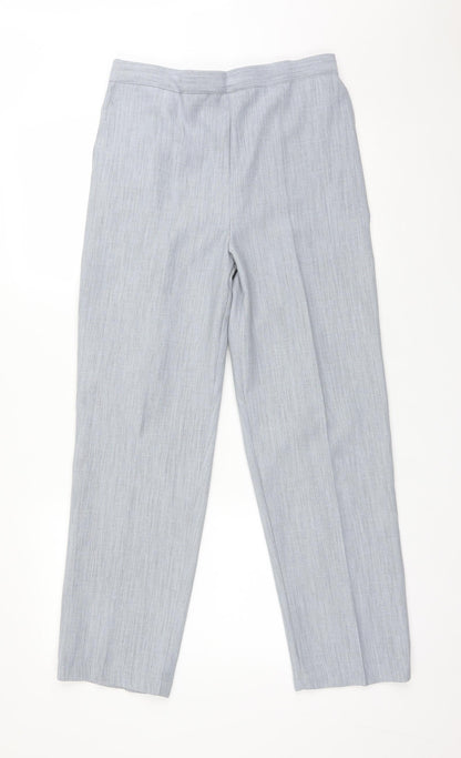 Womens UK Size 14 Preworn Regular Fit  Grey Trousers