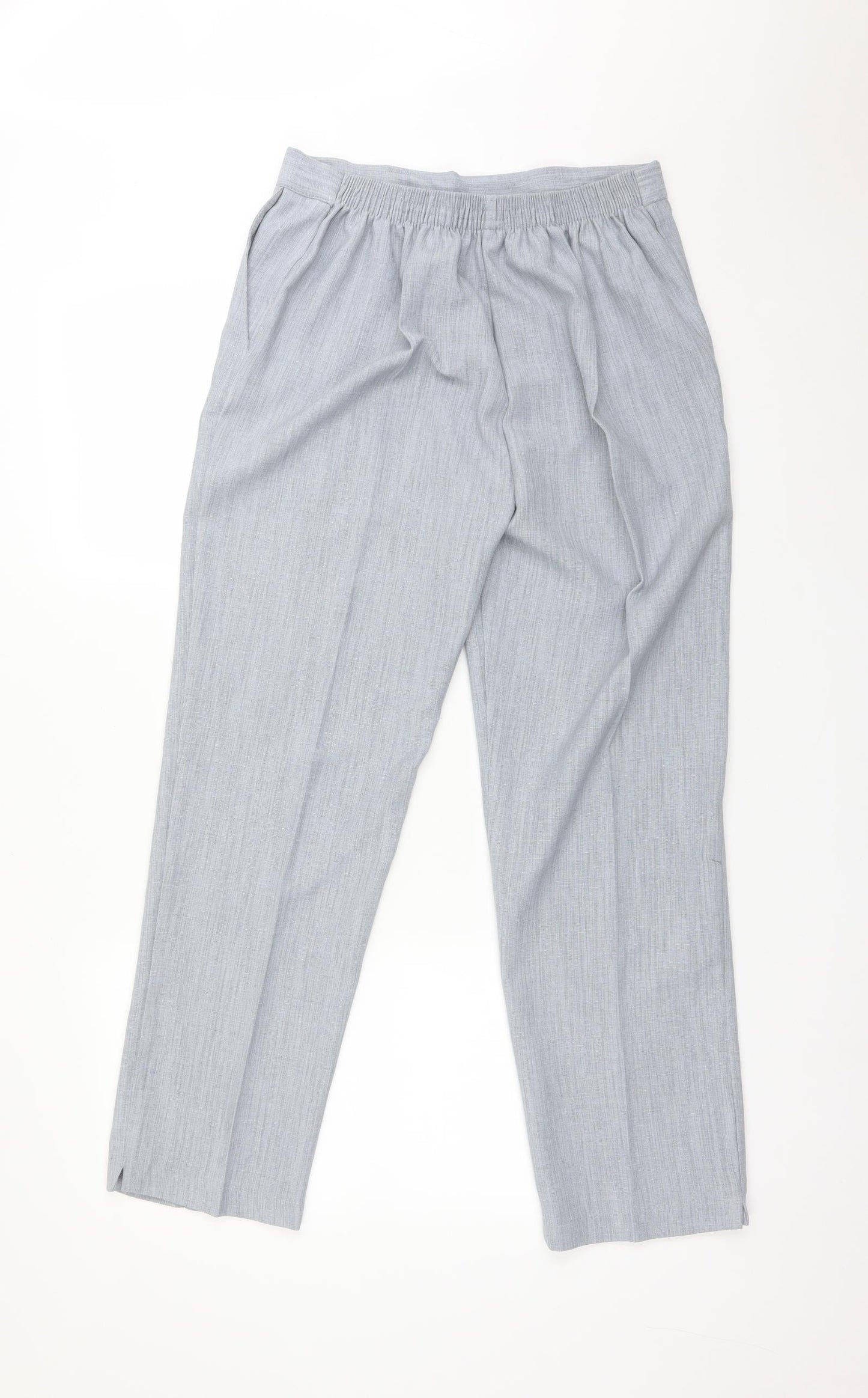 Womens UK Size 14 Preworn Regular Fit  Grey Trousers
