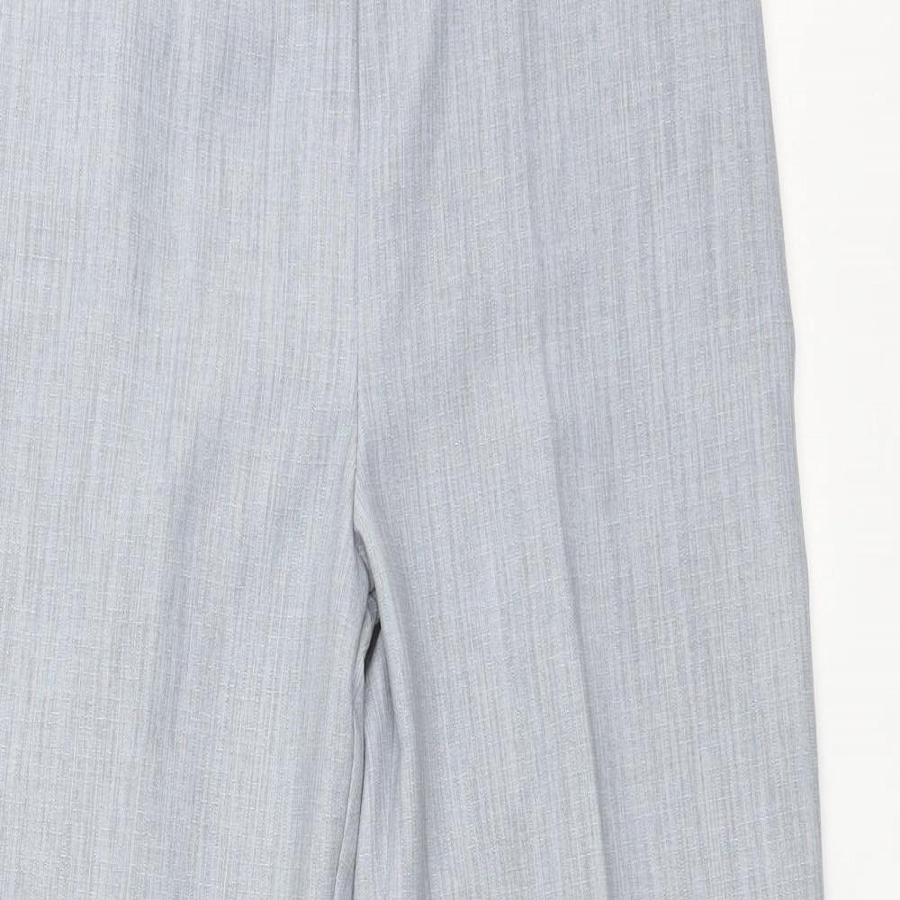 Womens UK Size 14 Preworn Regular Fit  Grey Trousers