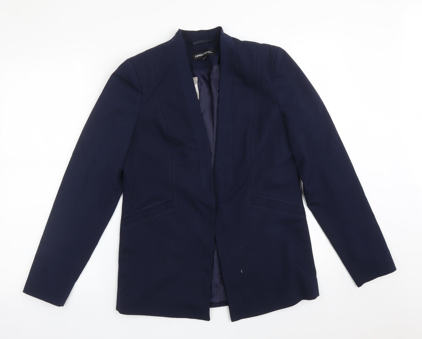 CAPSULE Womens Blue   Jacket Blazer Size 10
