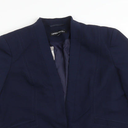CAPSULE Womens Blue   Jacket Blazer Size 10