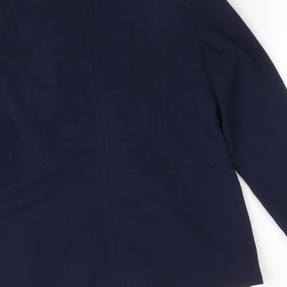 CAPSULE Womens Blue   Jacket Blazer Size 10
