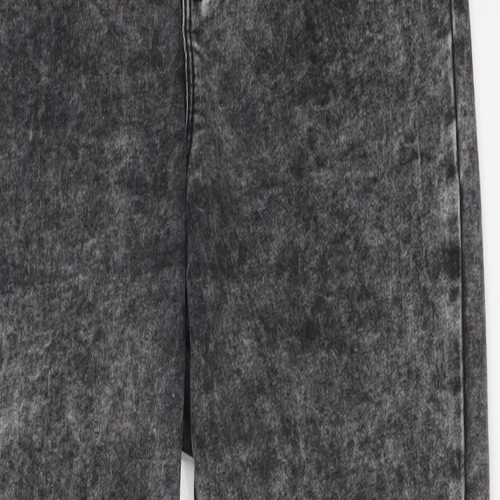 DENIM CO Womens Black  Cotton Skinny Jeans Size 14 L26 in Regular