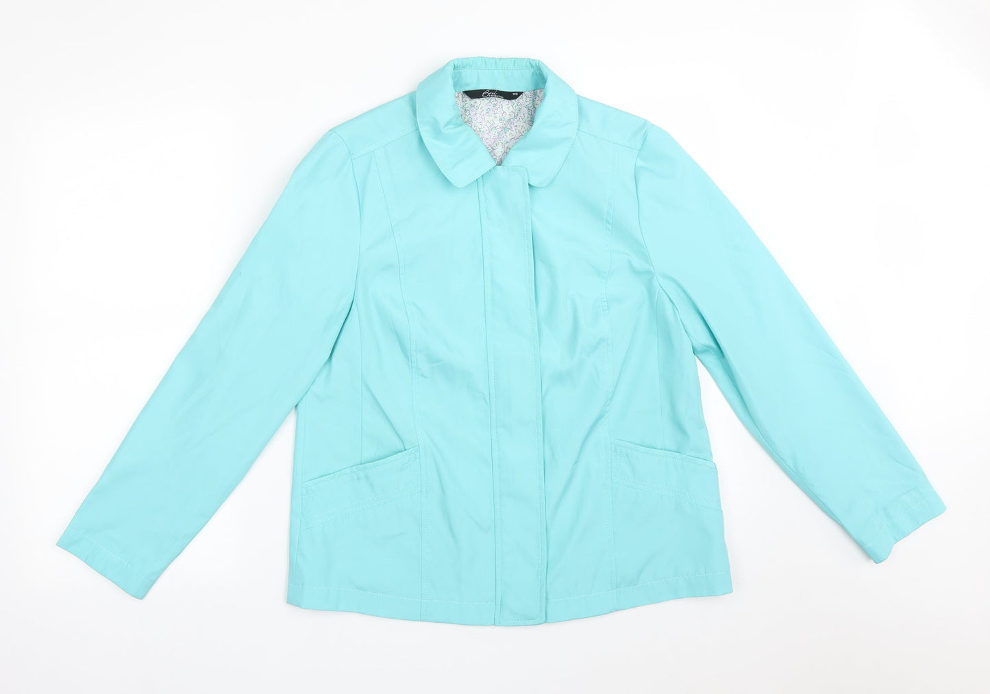 Womens UK Size XS BM Blue Overcoat