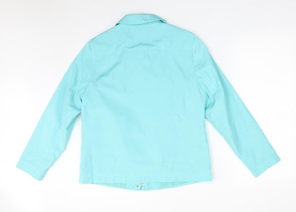 Womens UK Size XS BM Blue Overcoat