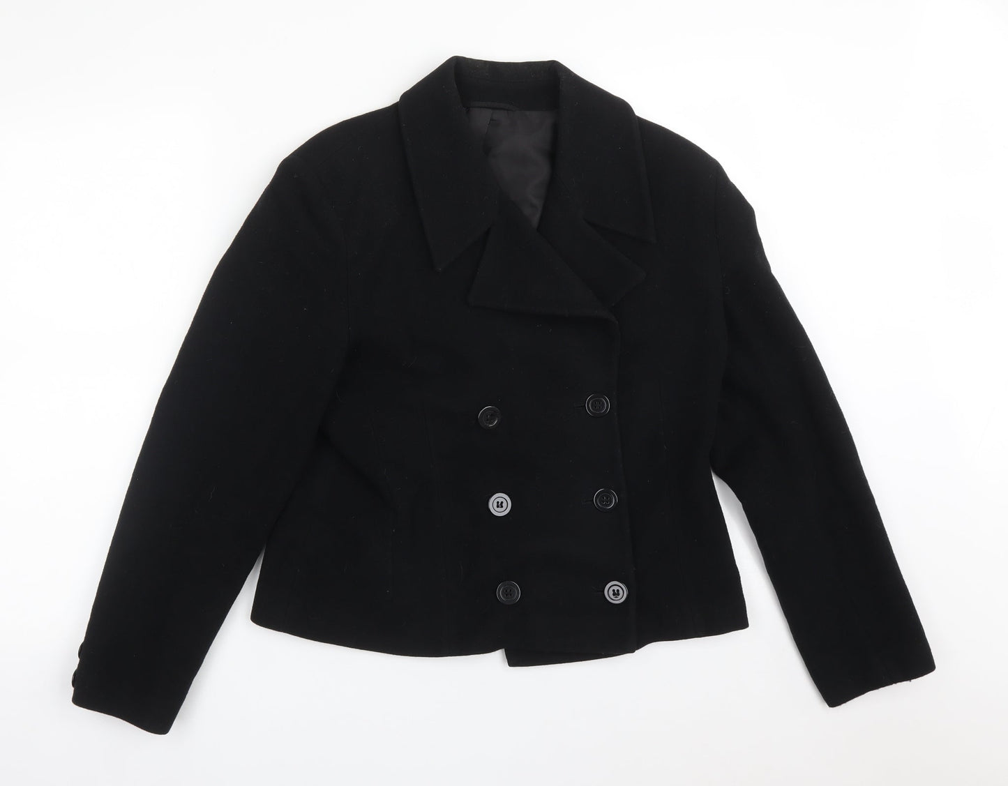 Womens UK Size 14 Preworn Regular Black Suit Jacket