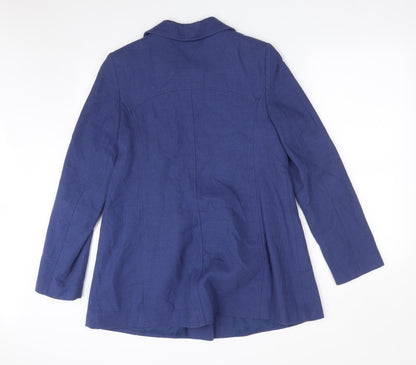 George Womens Blue   Overcoat Coat Size 12