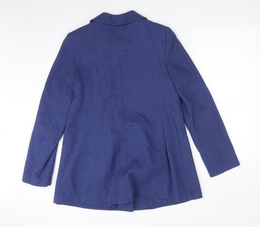 George Womens Blue   Overcoat Coat Size 12