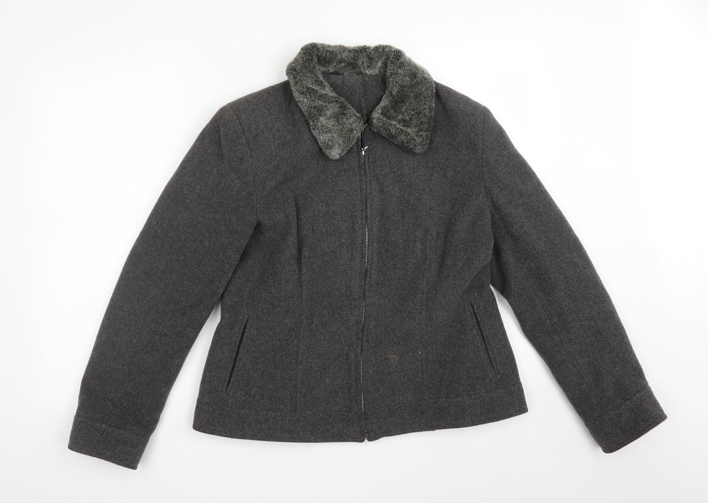 Womens UK Size 14 Dorothy Perkins Grey Jacket