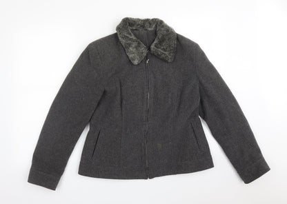Womens UK Size 14 Dorothy Perkins Grey Jacket