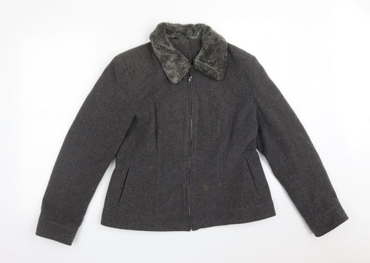 Womens UK Size 14 Dorothy Perkins Grey Jacket