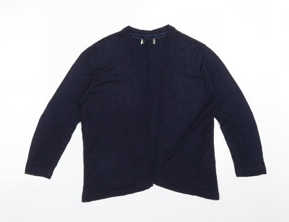 Womens UK Size 14 Matalan Blue Cardigan Jumper
