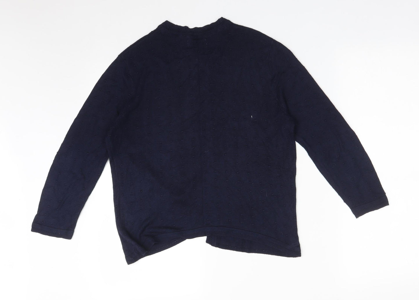 Womens UK Size 14 Matalan Blue Cardigan Jumper