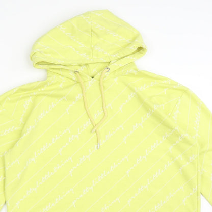 PRETTYLITTLETHING Womens Yellow  Cotton Pullover Sweatshirt Size 6   - Pretty Little Thing