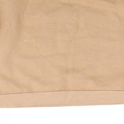Marks and' Girls Brown Animal Print Cotton Pullover Sweatshirt Size 10-11 Years   - Camel Colour Jumping Horse 1990