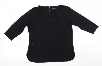 Womens UK Size  Marks and Spencer Black Tunic Blouse