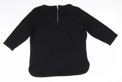 Womens UK Size  Marks and Spencer Black Tunic Blouse