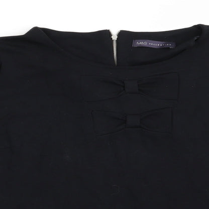 Womens UK Size  Marks and Spencer Black Tunic Blouse