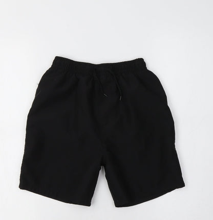 George Boys Black  Polyester Sweat Shorts Size 9-10 Years  Regular