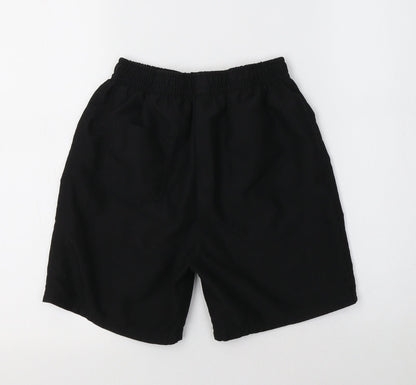 George Boys Black  Polyester Sweat Shorts Size 9-10 Years  Regular