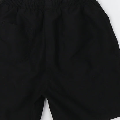 George Boys Black  Polyester Sweat Shorts Size 9-10 Years  Regular