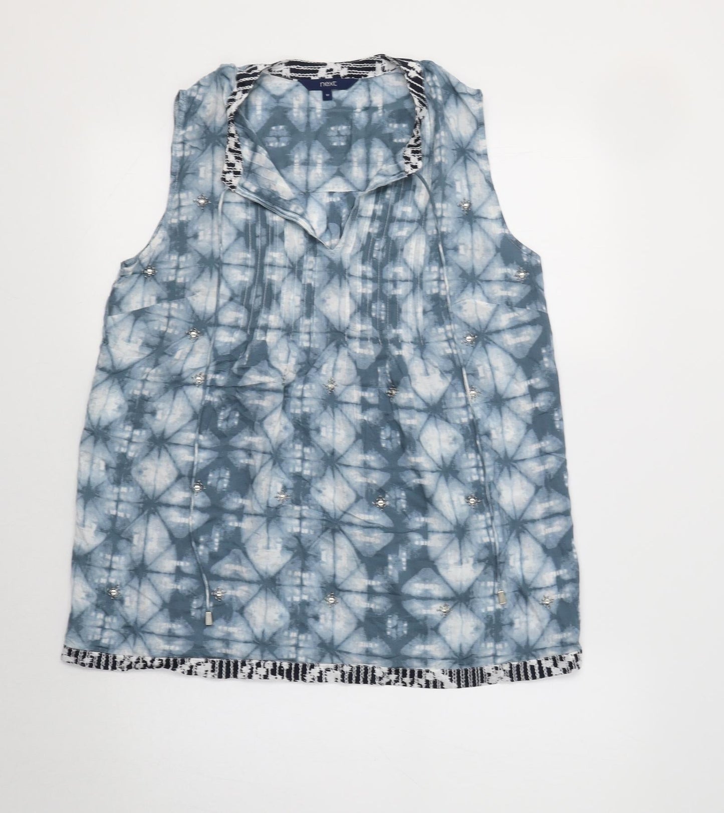 Womens UK Size 10 NEXT Blue Basic Tank