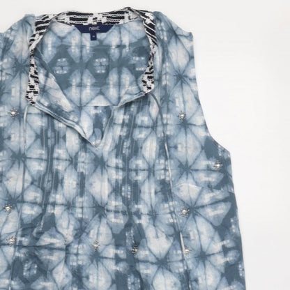 Womens UK Size 10 NEXT Blue Basic Tank