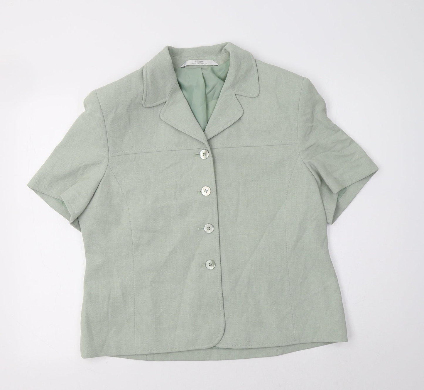 Womens UK Size 18 M&S Green Jacket