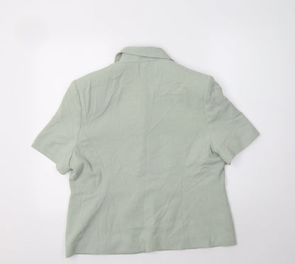 Womens UK Size 18 M&S Green Jacket