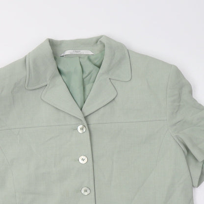 Womens UK Size 18 M&S Green Jacket