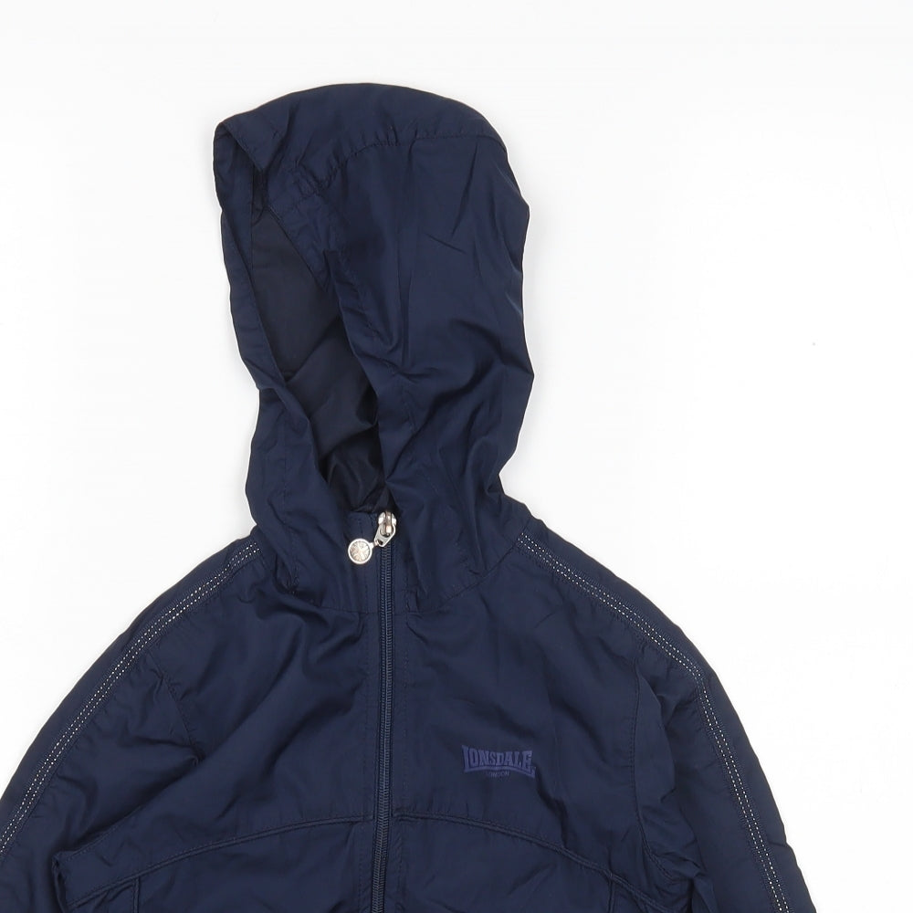Lonsdale Boys Blue   Windbreaker Jacket Size 3-4 Years